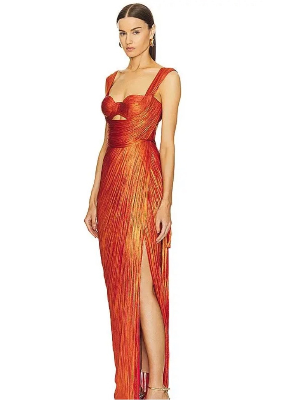 NEW Maria Lucia Hohan Margaux Gown in Sangria - Picture 2 of 11